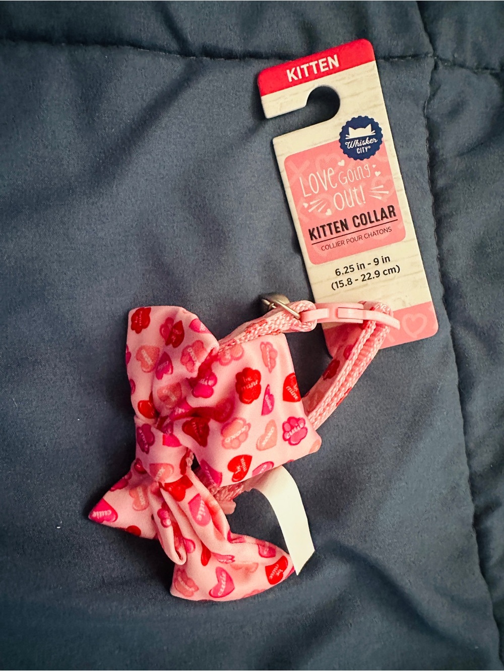 Pink Kitten Collar with Bow